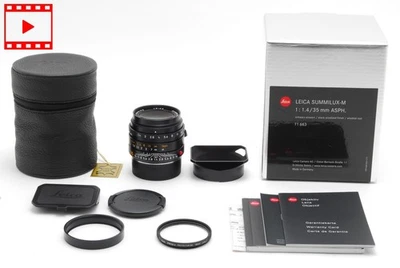 [Top MINT in Box] Leica Summilux M 35mm f/1.4 ASPH. Black 6bit #11663 From JAPAN - Image 1 of 4