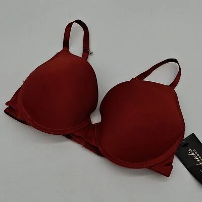 Sujetador Frederick's of Hollywood para mujer 34C Diana push-up con aros rojo naranja Foto 1 de 4