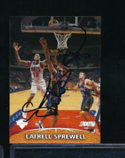 1999-00 Topps Stadium Club #61 Latrell Sprewell signed auto autograph very tough