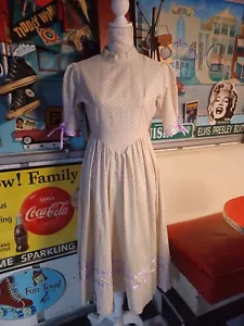 True Vintage Mid-Century 1970er Jahre Prairie Cottage Kernkleid MCM - Bild 1 von 20