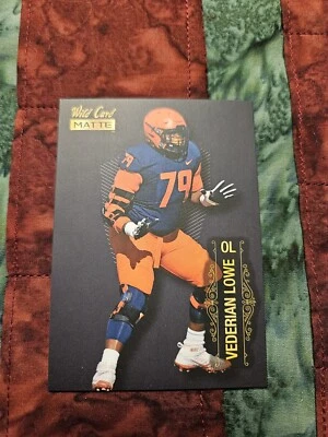 2022 Wild Card MATTE - Black 10 Stripe #MB-128 Vederian Lowe /125 (RC) - Image 1 of 2