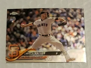 2018 Topps CHROME Update CHRIS STRATTON RC #HMT5 SF Giants Rookie Card NM QTY - Picture 1 of 2