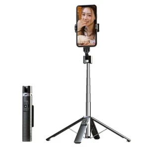 Extensible Selfie Stick Tripod Stand Bluetooth Remote for iPhone Samsung - Picture 1 of 21