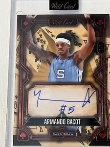 Armando Bacot Wild Card Draw Auto 1/1 - Picture 1 of 2
