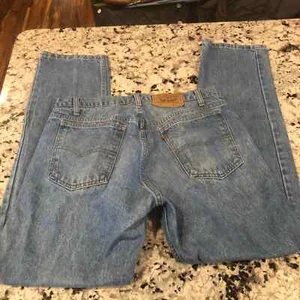 Levi’s vintage 505 orange tab vintage Levi’s 36 x 32 Medium Wash 100% Cotton - Picture 1 of 12