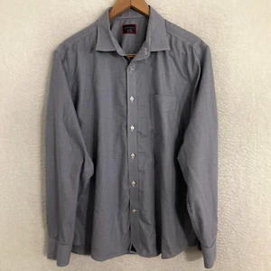 UnTUCKit Pio Cesare Shirt Mens XL Houndstooth Wrinkle Free Preppy Ivy League - Picture 1 of 7