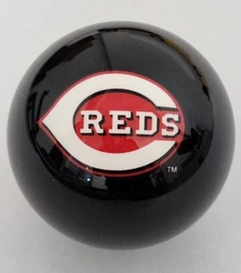 CINCINNATI REDS LOGO BLACK BILLIARD POOL TABLE CUE 8 BALL REPLACEMENT - Picture 1 of 1