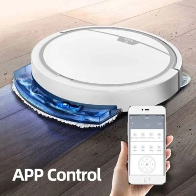 Smart Sweeping Robot Vacuum Cleaner Rechargeable Wet Dry Mopping Floor Sweeper - Image 1 of 4