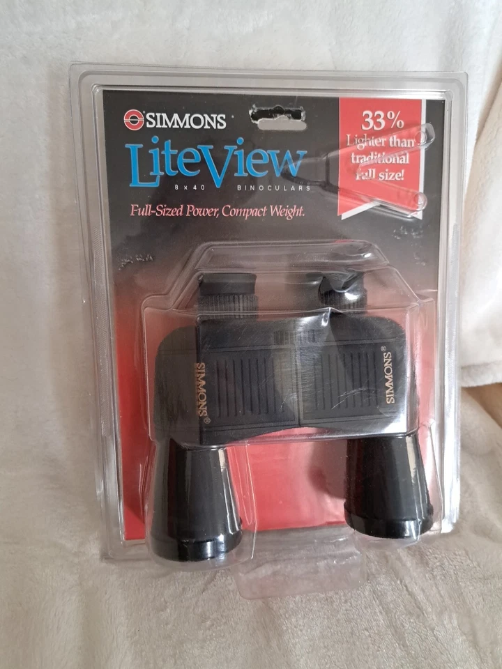 Simmons Lite View  8 X 40 Model 899579 Binoculars w/ Case New Full Size Compact - Image 1 of 4