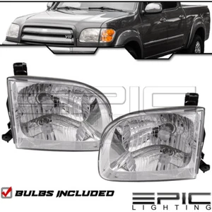 Head Lamps for 2001-2004 TOYOTA SEQUOIA TUNDRA Double Cab Left Right Pair Sides - Picture 1 of 4