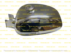 Zündapp Sport Combinette 515 KS 50 Sport 517 C50 chrome Petrol Tank + cap /fit f - Picture 1 of 7