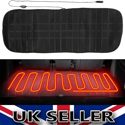 Universal Heater Warmer Winter Pad 12V Heated Car Rear Back Seat Cover Cushion - Image 1 of 4