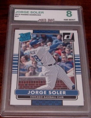 JORGE SOLER Rookie****2015 Panini DONRUSS--Mint 8---BRAVES-CUBS-37---MAD DOG - Image 1 of 2