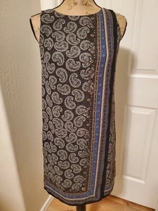 Max Studio Women's Size XS Sleeveless Paisley Shift Wrap Dress NEW - Picture 1 of 6