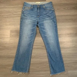 Ariat Real Daniela Bootcut Jeans Damen 32x29 Light Wash High Rise Raw Hem - Bild 1 von 17