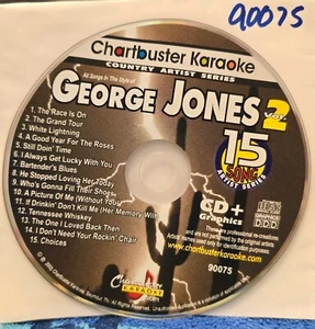90075 GEORGE JONES CHARTBUSTER KARAOKE CDG SET VA - Bild 1 von 1