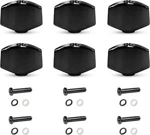 6PCS Metal Square Guitar Tuning Peg Tuners Machine Head Replacement Buttons Knob - Picture 1 of 12