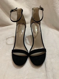 Dream Pairs Karrie Womens 9.5 Ankle Strap Open Toe High Stilettos Heel Black - Picture 1 of 5