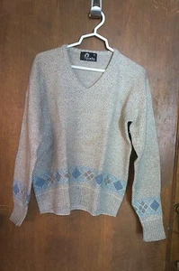 MAGLIONE UOMO "PANACHE" SCOLLO A V CON ACCENTO ARGYLE : TAGLIA MEDIA - Foto 1 di 3