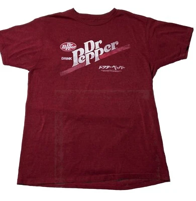 Tee Luv Large Dr. Pepper Japanese Kanji Logo Tshirt 2019 Novelty Soda  - Image 1 of 3