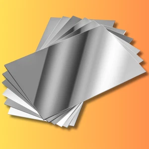 12 Pack Flexible Self-Adhesive Mirror Tiles Plastic Mirror Sheets for Home Decor - Picture 1 of 8