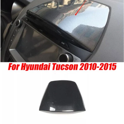 Capa painel console central fibra de carbono para Hyundai Tucson 2010-2015 - Imagem 1 de 4