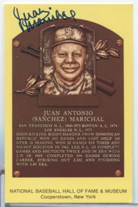 Juan Marichal Giants Autographed HOF 3.5"x5.5" Postcard w/COA 101723MGL-1 - Picture 1 of 2