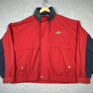 VTG Swingster Bomber Jacket Mens XL Red Colorblock Manitowoc Making A Murderer - Picture 1 of 19