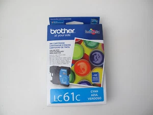 Cartucho de tinta original Brother LC61C cian ~ caduca 01.2013 ~ nuevo - Imagen 1 de 6