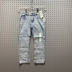 Boys Vintage Straight Leg Acid Wash Demin Blue Jeans Sz 6 NWT Wonder Nation - Picture 1 of 7