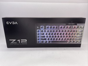 EVGA Z12 RGB Gaming Keyboard RGB Backlit LED 5 Programmable Macro Keys Dedica