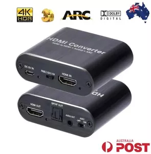 4K x 2K HDMI to HDMI Extractor Converter Optical TOSLINK SPDIF + 3.5mm Audio RCA - Picture 1 of 5