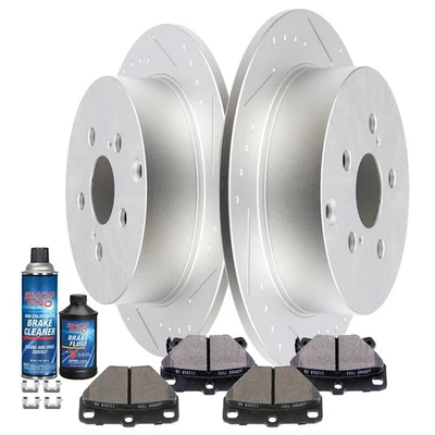 Rear Brake Rotors Ceramic Pads For Pontiac Vibe Toyota Celica For Corolla Matrix - Image 1 of 4