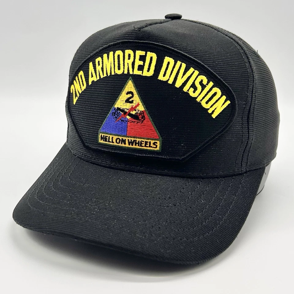 Boné Hell On Wheels 2ª Divisão Blindada Snapback Exército dos Estados Unidos Fabricado nos EUA - Imagem 1 de 4