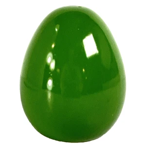 Vtg Fitz & Floyd Solid Green Egg Shaped 4" Salt or Pepper Shaker Replacement - Picture 1 of 6