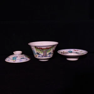 Exquisite Ming Chenghua Red-glazed and polychrome bowl with child pattern - Picture 1 of 10