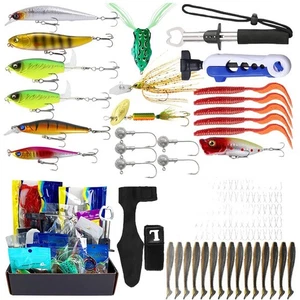 Artificial Fishing Bait 17pcs Sea Fishing Hooks Lures Set for Freshwater Fish - Picture 1 of 11