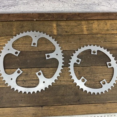 Vintage Sugino Steel Chainring Set 110 BCD 5-Bolt Road Bike Japan Sprocket - Image 1 of 4