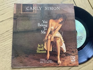 Carly Simon You Belong To Me; In A Small Moment Italian Press NM 7” Vinyl Single - Picture 1 of 5
