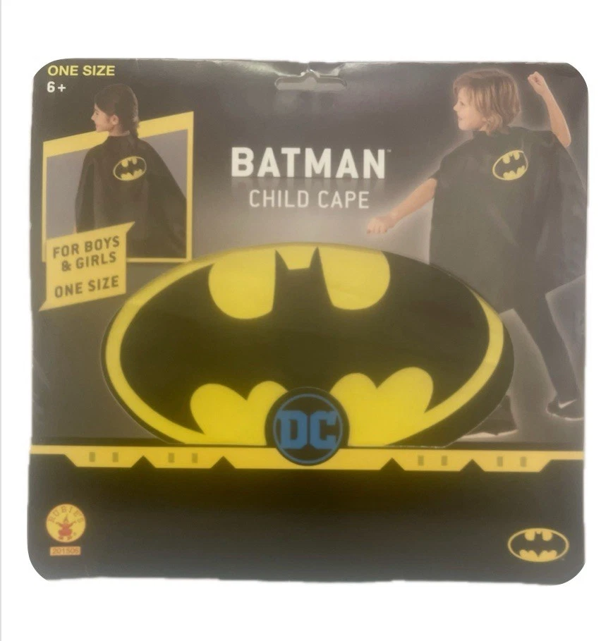 Accesorio de Disfraz Batman Capa Niño DC Comics Vestir Fiesta Halloween Disfraz Foto 1 de 3