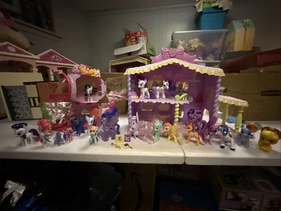 2 Interactive My Little Pony Houses Plus Ponies Mixed Lot - Image 1 of 4