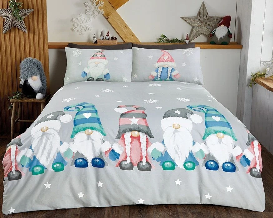 Gonk Family - Juego de edredón individual - Ropa de cama de Navidad Foto 1 de 1