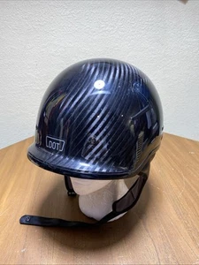 Harley Davidson 2XL XXL Carbon Fiber FXRG HALF Helmet BLACK Clean - Picture 1 of 11