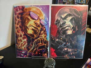 G.I. JOE 289 JOHN GIANG "BIG DADDY PIMP" DESTRO VIRGIN VARIANT-A & B SET SIGNED - Picture 1 of 3