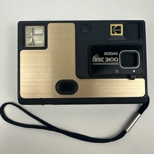 Vintage Gold  Kodak Disc 3100 Camera With Wrist Strap  Good Condition - Picture 1 of 13