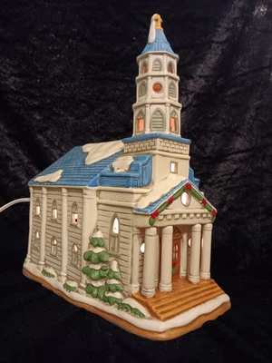 Lefton "Mount Zion Chuch" Limited Edition Christmas 4783/5000 Deed COA Box 1994 - Image 1 of 4