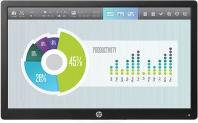 HP EliteDisplay E202 20 Zoll Monitor IPS HD+ 1600x900 DP HDMI VGA USB (Fleck) - Bild 1 von 3