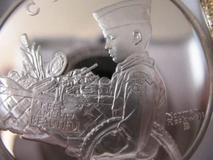 7/8 Unzen. STERLINGSILBER MÜNZE SPIRIT OF THE BOY SCOUTS OF AMERICA + GOLD SAUBER - Bild 1 von 1