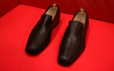 $789.00!! MOCASINES ICÓNICOS DOLCE & GABBANA DE LUJO MARRÓN OSCURO MARCADOS REINO UNIDO TALLA 6 M Foto 1 de 4