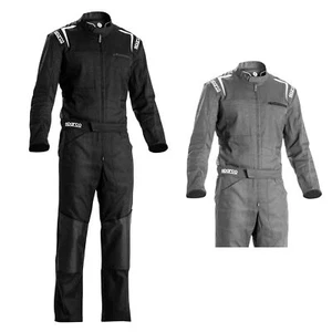Sparco MS-5 MS5 Race Mechanic Suit Overalls Colour Black/Grey Pitcrew Teamwear - Picture 1 of 38